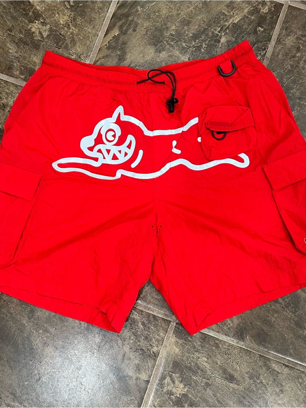 Ice Cream BBC Walker Cargo Shorts Fiery Red Size L NWT Pharrell Streetwear